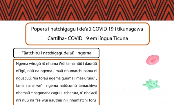 Cartilha sobre COVID-19 em língua Ticuna
